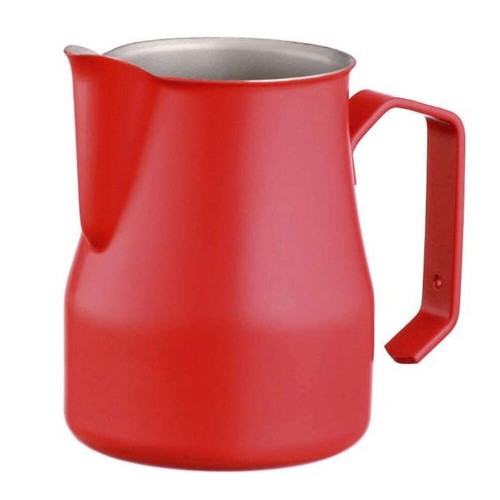Motta Teflon Foaming Jug 350ml/12oz. - Red