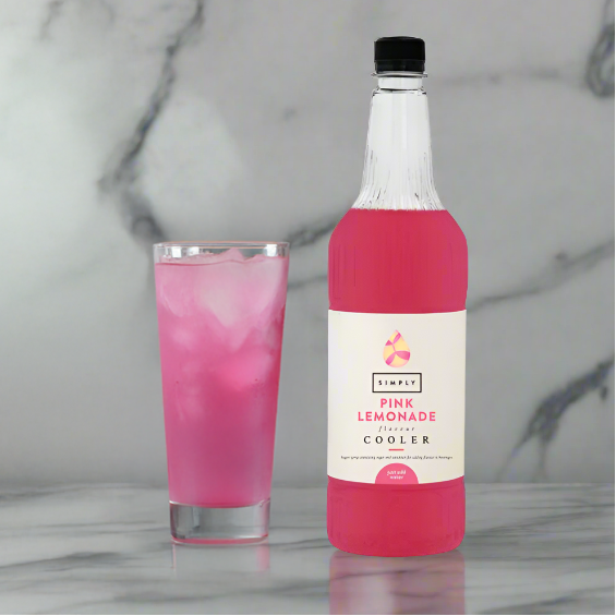 Simply Pink Lemonade cooler syrup 1L