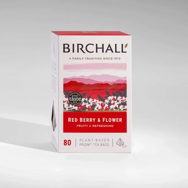 Birchall Plant-Based Prism Tea Bags 80pcs - Red Berry & Flower — Wholesale