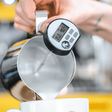 Milk thermometer for baristas