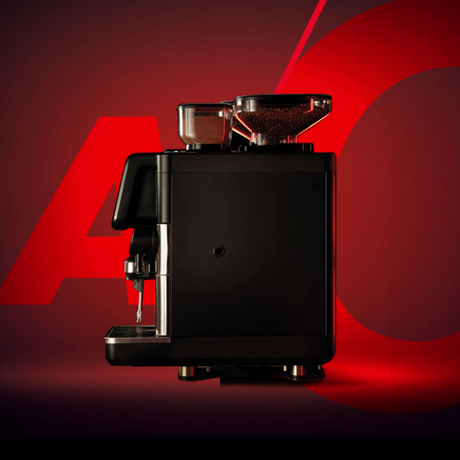 Compact La Cimbali S20 bean-to-cup coffee machine, ideal for cafés, offices, and small restaurants. Features a 10.1-inch touchscreen, Smart Boiler for energy efficiency, and Turbo Milk for high-quality milk foam. Perfect for serving up to 150 cups per day with consistent, premium Italian espresso quality.