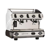 La Spaziale S9 EK DSP commercial espresso machine with advanced temperature control, dual pressure gauges, and stainless steel design for professional coffee service.