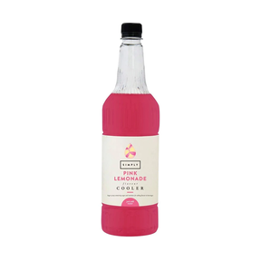 Simply Pink Lemonade cooler syrup, 1L bottle