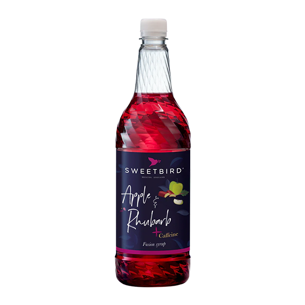 Sweetbird Apple and Rhubarb Fusion Syrup with Caffeine  1L — Wholesale