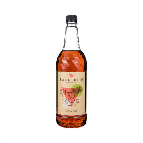 Bottle of Sweetbird iced tea on a white background