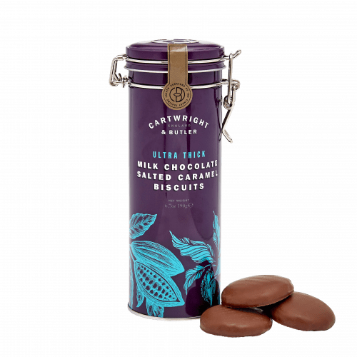 Cartwright & Butler Thick Milk Chocolate Salted Caramel Biscuits Tin — Wholesale