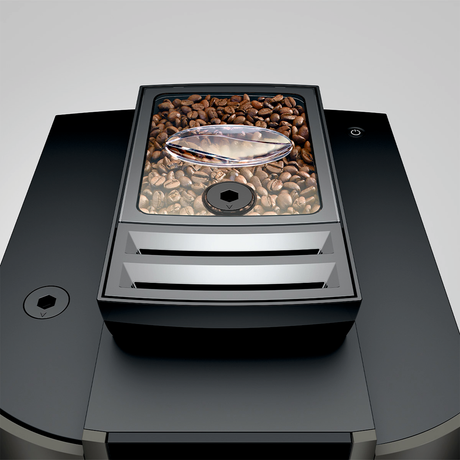 Jura W8 Bean-to-Cup Coffee Machine with a sleek design, 3.5-inch colour TFT display, Fine Foam Frother, and Professional Aroma Grinder for high-quality espresso and milk-based drinks.