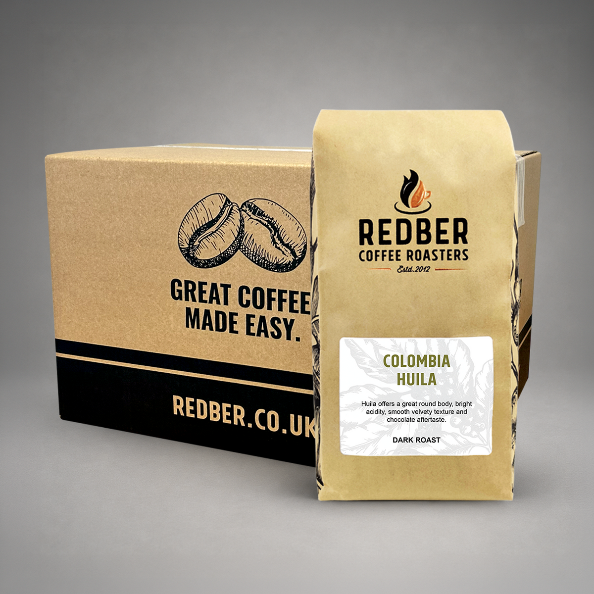 Colombia Hulia Dark 12kg Coffee Beans – Wholesale