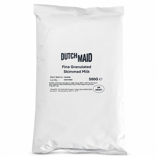 Dutch Maid 100% skimmed milk vending powder, 500g bag