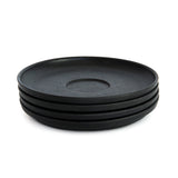 Huskee, Huskee 3oz Espresso Coffee Cup Saucers 4 Pack - Charcoal, Redber Coffee