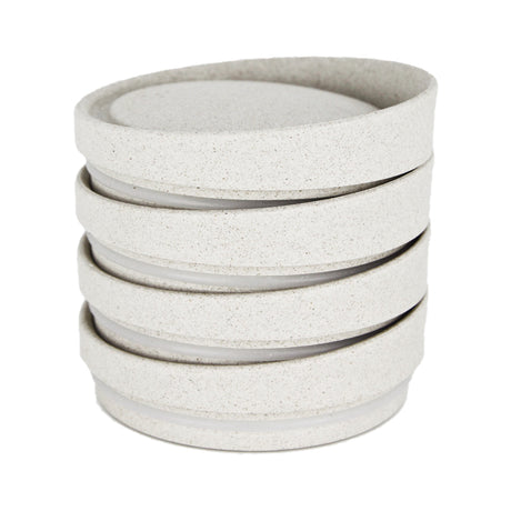 Huskee, Huskee Reusable Lids for Huskee Coffee Cups 4 Pack - Natural, Redber Coffee