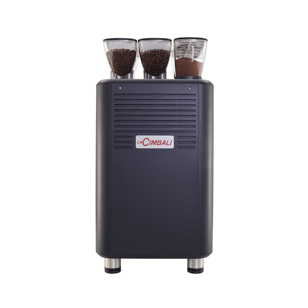 Compact La Cimbali S15 bean-to-cup coffee machine, designed for offices, hotels, and small businesses. Features include a 7-inch touchscreen, Turbo Milk system for quality milk foam, and remote monitoring via telemetry. Ideal for delivering up to 150 cups per day with consistent, Italian-style espresso quality.