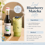 Monin Matcha Blueberry Green Tea 250ml — Wholesale