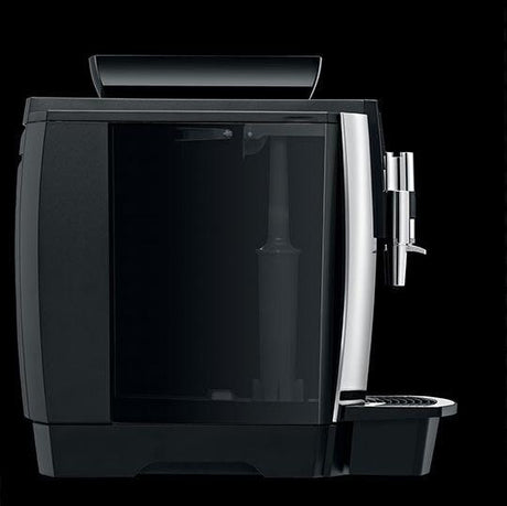Jura WE8 Bean-to-Cup Coffee Machine with one-touch operation, 12 programmable drink options, and Pulse Extraction Process (P.E.P.), ideal for small offices and self-service areas I Redber Coffee